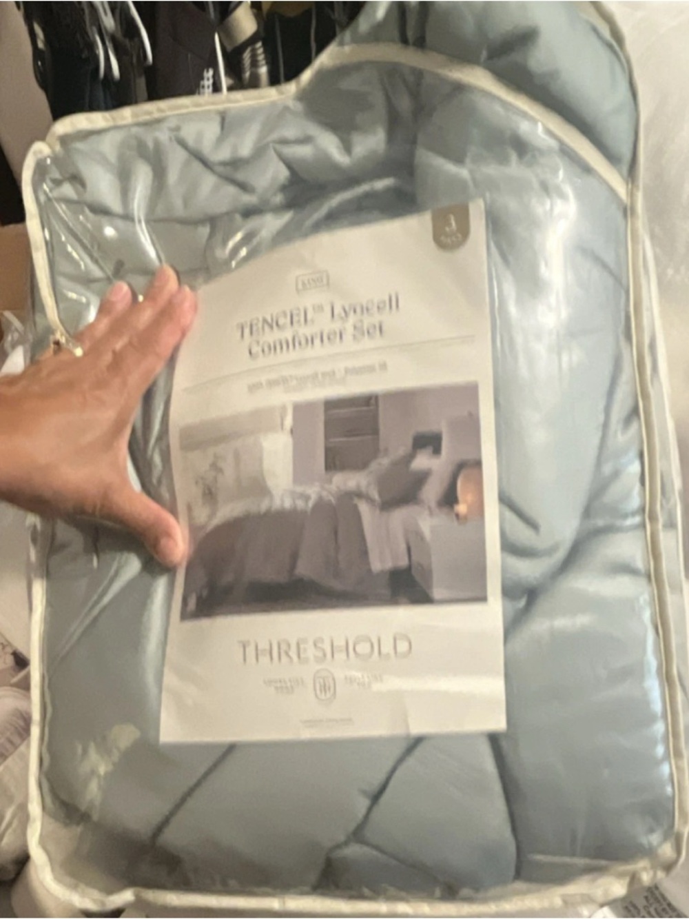 Threshold Light Blue TENCEL Lyocell Comforter Set
